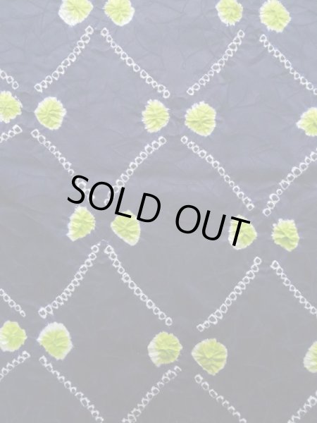 画像6: K0630C Mint  羽織 女性用着物  シルク(正絹) 深い  ネイビー(紺), 抽象的模様 【中古】 【USED】 【リサイクル】 ★★★★☆ (6)