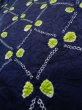 画像8: K0630C Mint  羽織 女性用着物  シルク（正絹） 深い  ネイビー（紺）, 抽象的模様 【中古】 【USED】 【リサイクル】 ★★★★☆ (8)