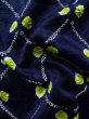 画像9: K0630C Mint  羽織 女性用着物  シルク（正絹） 深い  ネイビー（紺）, 抽象的模様 【中古】 【USED】 【リサイクル】 ★★★★☆ (9)