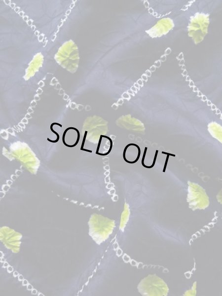 画像9: K0630C Mint  羽織 女性用着物  シルク(正絹) 深い  ネイビー(紺), 抽象的模様 【中古】 【USED】 【リサイクル】 ★★★★☆ (9)