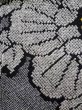 画像5: K0630D  羽織 女性用着物  シルク（正絹） ヘザー（杢）  黒, 花 【中古】 【USED】 【リサイクル】 ★★★★☆ (5)