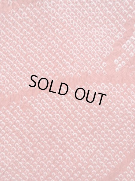 画像5: K0630E Mint  羽織 女性用着物  シルク(正絹) 淡い ヘザー(杢) コーラル, 抽象的模様 【中古】 【USED】 【リサイクル】 ★★★★☆ (5)