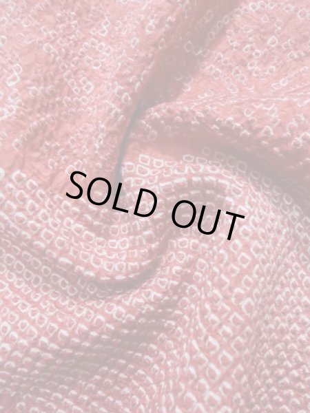 画像10: K0630E Mint  羽織 女性用着物  シルク(正絹) 淡い ヘザー(杢) コーラル, 抽象的模様 【中古】 【USED】 【リサイクル】 ★★★★☆ (10)