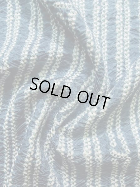 画像12: K0630F  羽織 女性用着物  シルク(正絹) 淡い ヘザー(杢) 水色, 竹 【中古】 【USED】 【リサイクル】 ★★★☆☆ (12)