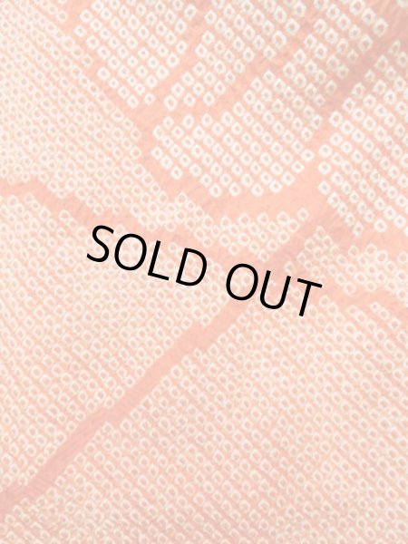 画像6: K0630G Mint  羽織 女性用着物  シルク（正絹） 淡い ヘザー（杢） オレンジ, 花 【中古】 【USED】 【リサイクル】 ★★★★★ (6)