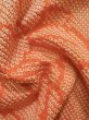 画像10: K0630G Mint  羽織 女性用着物  シルク（正絹） 淡い ヘザー（杢） オレンジ, 花 【中古】 【USED】 【リサイクル】 ★★★★★ (10)