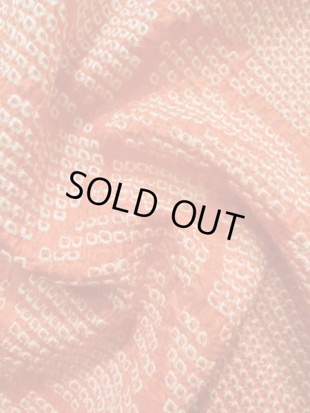 画像10: K0630G Mint  羽織 女性用着物  シルク（正絹） 淡い ヘザー（杢） オレンジ, 花 【中古】 【USED】 【リサイクル】 ★★★★★ (10)