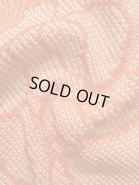 画像11: K0630G Mint  羽織 女性用着物  シルク（正絹） 淡い ヘザー（杢） オレンジ, 花 【中古】 【USED】 【リサイクル】 ★★★★★ (11)