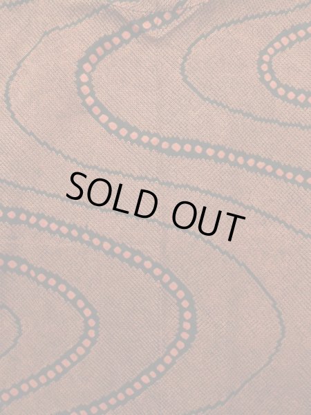 画像3: K0630H Mint  羽織 女性用着物  シルク(正絹) ヘザー(杢)  オレンジ, 抽象的模様 【中古】 【USED】 【リサイクル】 ★★★★☆ (3)