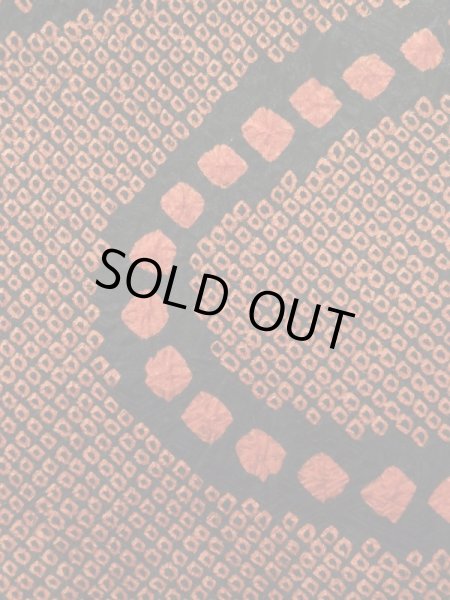 画像4: K0630H Mint  羽織 女性用着物  シルク(正絹) ヘザー(杢)  オレンジ, 抽象的模様 【中古】 【USED】 【リサイクル】 ★★★★☆ (4)