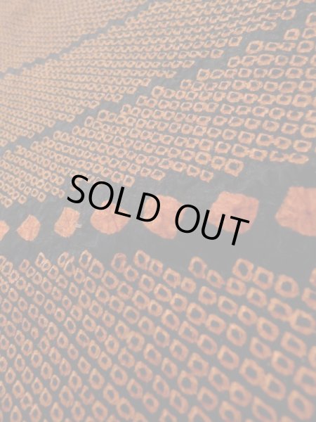 画像8: K0630H Mint  羽織 女性用着物  シルク(正絹) ヘザー(杢)  オレンジ, 抽象的模様 【中古】 【USED】 【リサイクル】 ★★★★☆ (8)