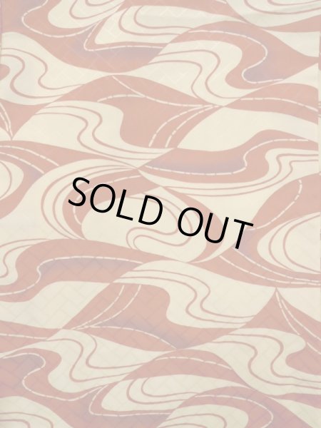 画像3: K0630J Mint  羽織 女性用着物  化繊   クリーム, 抽象的模様 【中古】 【USED】 【リサイクル】 ★★★★★ (3)