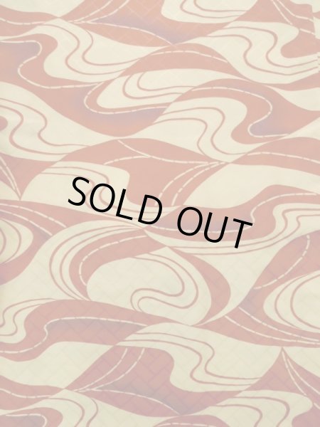 画像4: K0630J Mint  羽織 女性用着物  化繊   クリーム, 抽象的模様 【中古】 【USED】 【リサイクル】 ★★★★★ (4)