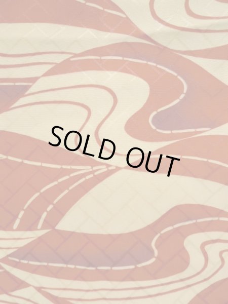 画像5: K0630J Mint  羽織 女性用着物  化繊   クリーム, 抽象的模様 【中古】 【USED】 【リサイクル】 ★★★★★ (5)