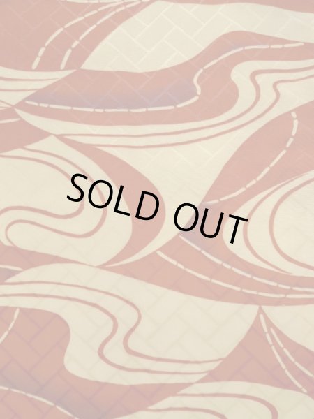 画像6: K0630J Mint  羽織 女性用着物  化繊   クリーム, 抽象的模様 【中古】 【USED】 【リサイクル】 ★★★★★ (6)