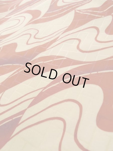 画像8: K0630J Mint  羽織 女性用着物  化繊   クリーム, 抽象的模様 【中古】 【USED】 【リサイクル】 ★★★★★ (8)