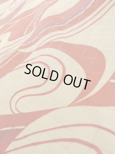 画像10: K0630J Mint  羽織 女性用着物  化繊   クリーム, 抽象的模様 【中古】 【USED】 【リサイクル】 ★★★★★ (10)