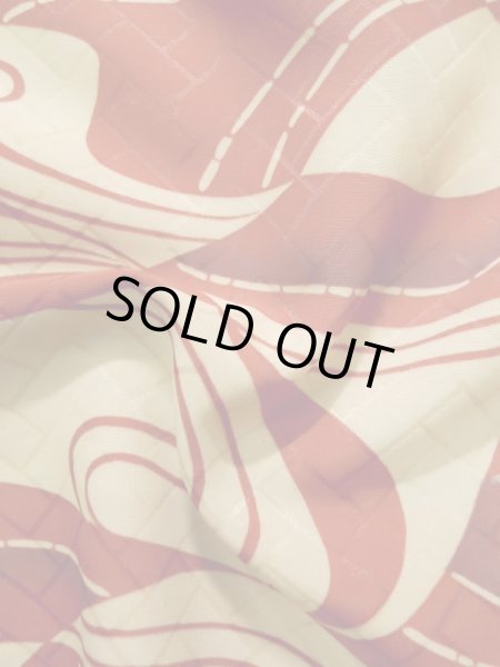 画像12: K0630J Mint  羽織 女性用着物  化繊   クリーム, 抽象的模様 【中古】 【USED】 【リサイクル】 ★★★★★ (12)