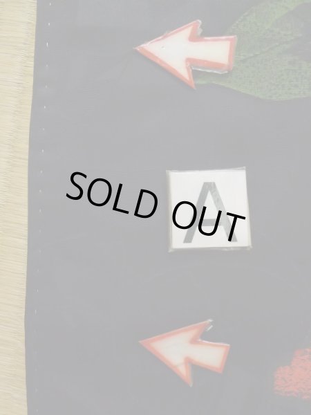 画像14: K0630Q  羽織 女性用着物  シルク（正絹）   黒,  【中古】 【USED】 【リサイクル】 ★★★☆☆ (14)