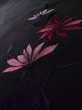 画像9: K0630Y  羽織 女性用着物  シルク（正絹）   黒, 花 【中古】 【USED】 【リサイクル】 ★★☆☆☆ (9)
