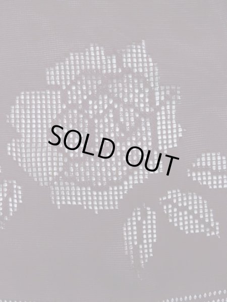 画像5: K0701C  羽織 女性用着物  シルク(正絹) 深い  紫, 花 【中古】 【USED】 【リサイクル】 ★★★☆☆ (5)