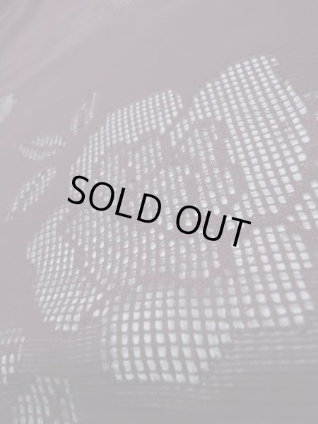 画像8: K0701C  羽織 女性用着物  シルク(正絹) 深い  紫, 花 【中古】 【USED】 【リサイクル】 ★★★☆☆ (8)