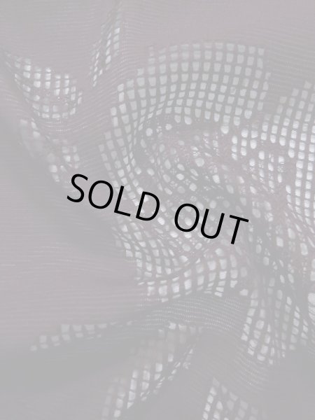 画像10: K0701C  羽織 女性用着物  シルク(正絹) 深い  紫, 花 【中古】 【USED】 【リサイクル】 ★★★☆☆ (10)