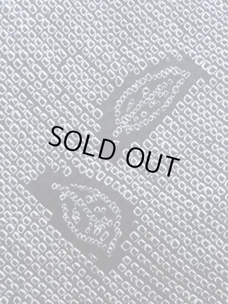 画像5: K0707N  羽織 女性用着物  シルク(正絹) ヘザー(杢)  黒, 葉 【中古】 【USED】 【リサイクル】 ★★★☆☆ (5)