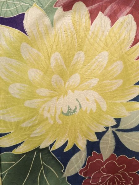 画像6: K0708D  羽織 女性用着物  シルク（正絹）   紫, ぼたん 【中古】 【USED】 【リサイクル】 ★★☆☆☆ (6)