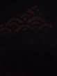 画像7: K0712I  羽織 女性用着物 源氏香 シルク（正絹）   黒, 花菱 【中古】 【USED】 【リサイクル】 ★★★☆☆ (7)