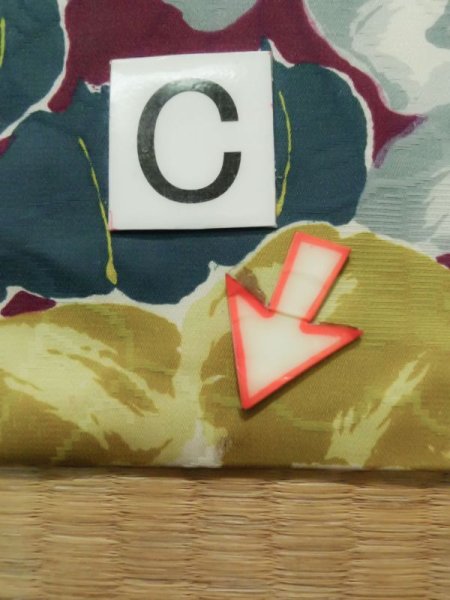 画像19: K0712K  羽織 女性用着物  シルク(正絹)   紫, ぼたん 【中古】 【USED】 【リサイクル】 ★★★☆☆ (19)