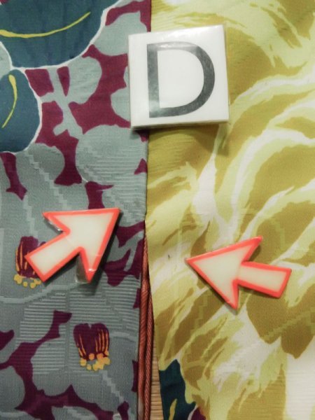 画像20: K0712K  羽織 女性用着物  シルク(正絹)   紫, ぼたん 【中古】 【USED】 【リサイクル】 ★★★☆☆ (20)