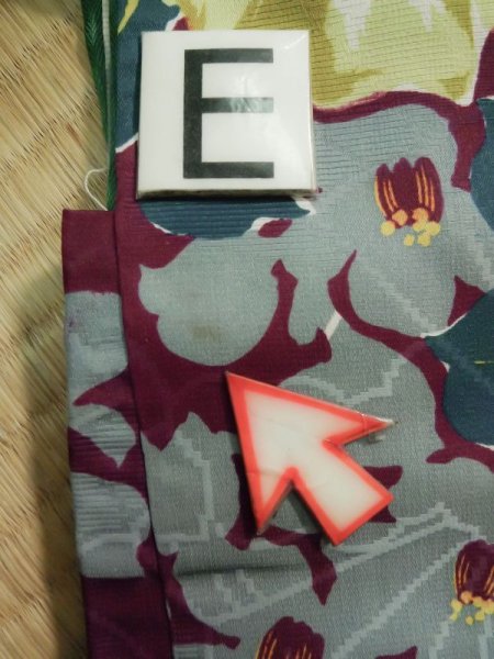 画像21: K0712K  羽織 女性用着物  シルク(正絹)   紫, ぼたん 【中古】 【USED】 【リサイクル】 ★★★☆☆ (21)