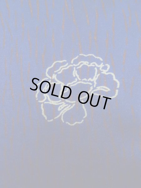 画像5: K0712L  羽織 女性用着物  シルク(正絹)   青, 花 【中古】 【USED】 【リサイクル】 ★★☆☆☆ (5)