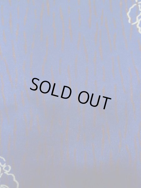 画像6: K0712L  羽織 女性用着物  シルク(正絹)   青, 花 【中古】 【USED】 【リサイクル】 ★★☆☆☆ (6)