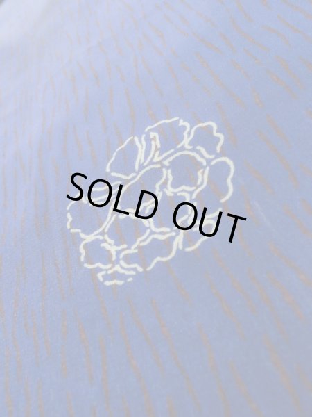 画像8: K0712L  羽織 女性用着物  シルク(正絹)   青, 花 【中古】 【USED】 【リサイクル】 ★★☆☆☆ (8)