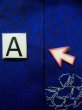 画像15: K0712L  羽織 女性用着物  シルク（正絹）   青, 花 【中古】 【USED】 【リサイクル】 ★★☆☆☆ (15)