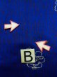 画像16: K0712L  羽織 女性用着物  シルク（正絹）   青, 花 【中古】 【USED】 【リサイクル】 ★★☆☆☆ (16)