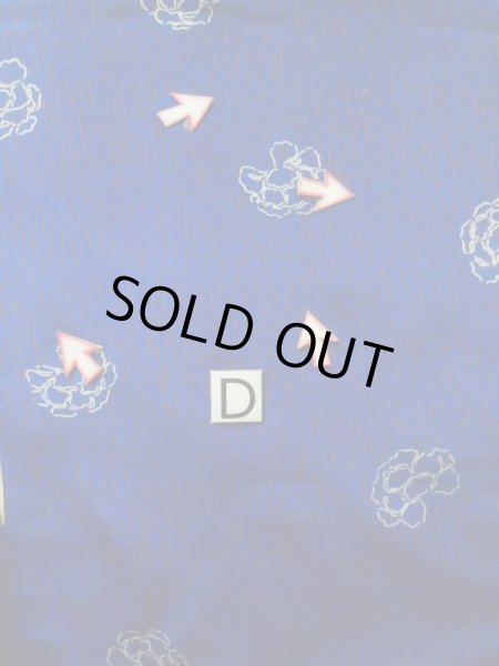 画像18: K0712L  羽織 女性用着物  シルク(正絹)   青, 花 【中古】 【USED】 【リサイクル】 ★★☆☆☆ (18)