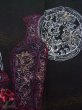 画像4: K0714A  羽織 女性用着物 陶器 シルク（正絹）   黒, 唐花 【中古】 【USED】 【リサイクル】 ★★★☆☆ (4)