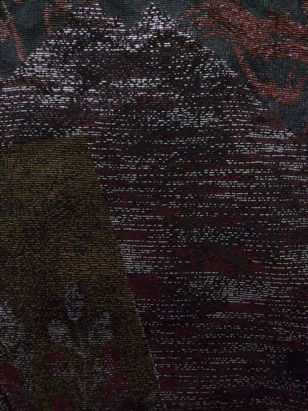 画像5: K0714B  羽織 女性用着物  シルク(正絹)   黒, 梅 【中古】 【USED】 【リサイクル】 ★★★★☆ (5)