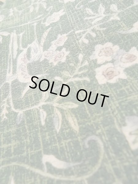 画像10: K0714R Mint  道行 女性用着物  シルク(正絹) 淡い  グリーン(緑), つた 【中古】 【USED】 【リサイクル】 ★★★★☆ (10)