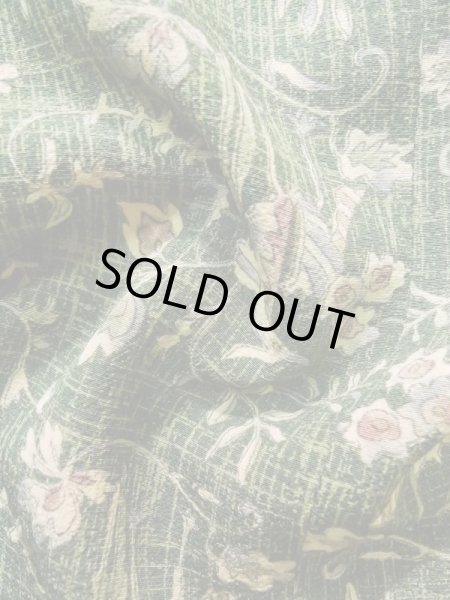 画像12: K0714R Mint  道行 女性用着物  シルク(正絹) 淡い  グリーン(緑), つた 【中古】 【USED】 【リサイクル】 ★★★★☆ (12)