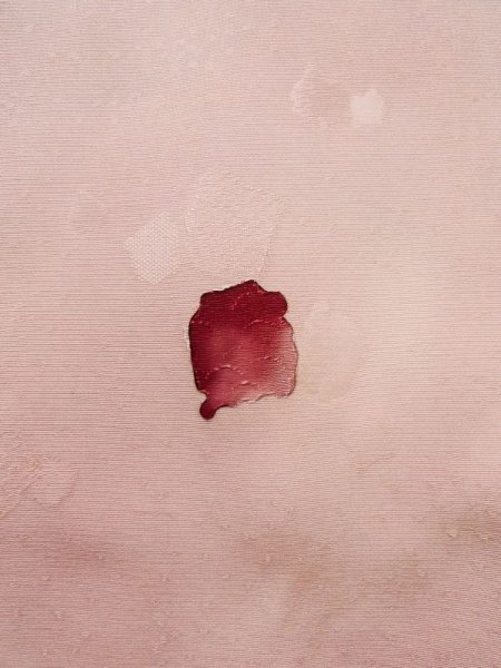 画像5: K0714U  道行 女性用着物  シルク(正絹) 淡い 薄い ピンク, 抽象的模様 【中古】 【USED】 【リサイクル】 ★★☆☆☆ (5)