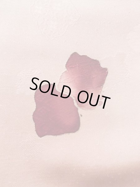 画像7: K0714U  道行 女性用着物  シルク（正絹） 淡い 薄い ピンク, 抽象的模様 【中古】 【USED】 【リサイクル】 ★★☆☆☆ (7)