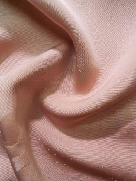 画像12: K0714U  道行 女性用着物  シルク(正絹) 淡い 薄い ピンク, 抽象的模様 【中古】 【USED】 【リサイクル】 ★★☆☆☆ (12)