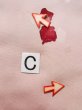 画像17: K0714U  道行 女性用着物  シルク（正絹） 淡い 薄い ピンク, 抽象的模様 【中古】 【USED】 【リサイクル】 ★★☆☆☆ (17)