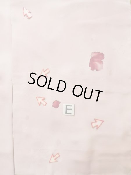 画像19: K0714U  道行 女性用着物  シルク（正絹） 淡い 薄い ピンク, 抽象的模様 【中古】 【USED】 【リサイクル】 ★★☆☆☆ (19)