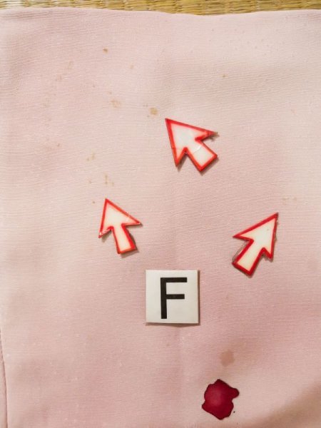 画像20: K0714U  道行 女性用着物  シルク(正絹) 淡い 薄い ピンク, 抽象的模様 【中古】 【USED】 【リサイクル】 ★★☆☆☆ (20)