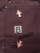 画像15: K0714Z  道行 女性用着物  シルク（正絹） スモーキーな  紫, 抽象的模様 【中古】 【USED】 【リサイクル】 ★★☆☆☆ (15)